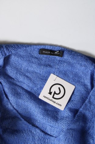Γυναικείο πουλόβερ Made In Italy, Μέγεθος S, Χρώμα Μπλέ, Τιμή 2,51 €