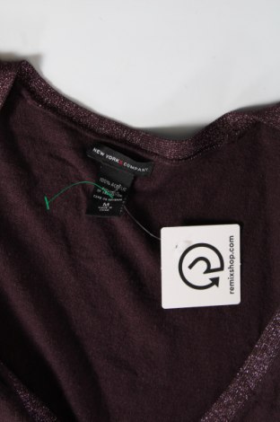Γυναικείο πουλόβερ New York & Company, Μέγεθος M, Χρώμα Βιολετί, Τιμή 2,87 €