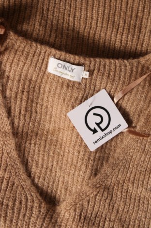Дамски пуловер ONLY, Размер S, Цвят Бежов, Цена 4,80 лв.