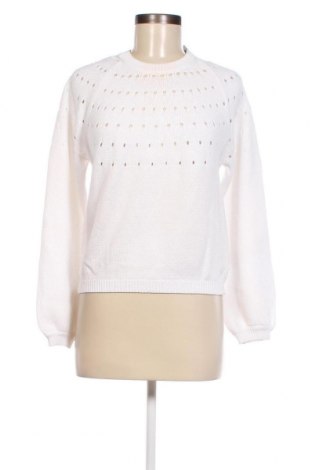 Γυναικείο πουλόβερ Pieces, Μέγεθος S, Χρώμα Λευκό, Τιμή 18,10 €