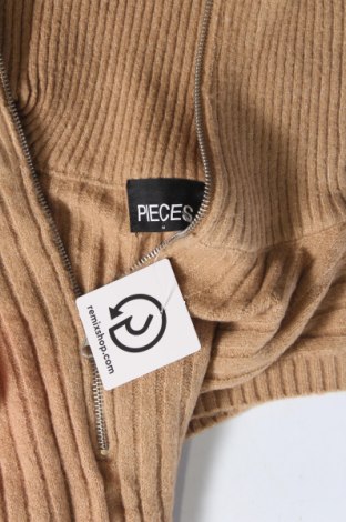 Дамски пуловер Pieces, Размер M, Цвят Кафяв, Цена 20,00 лв.