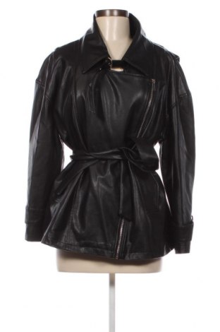 Γυναικείο δερμάτινο μπουφάν Yfl Reserved, Μέγεθος S, Χρώμα Μαύρο, Τιμή 30,31 €