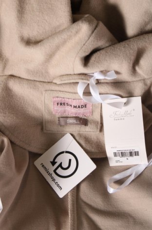 Γυναικείο παλτό Fresh Made, Μέγεθος S, Χρώμα  Μπέζ, Τιμή 11,85 €