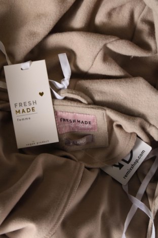 Palton de femei Fresh Made, Mărime L, Culoare Bej, Preț 55,00 Lei