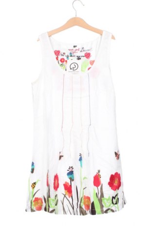 Kinderkleid Desigual, Größe 8-9y/ 134-140 cm, Farbe Weiß, Preis 44,02 €