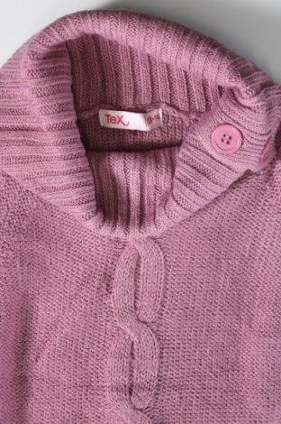 Детски пуловер Tex, Размер 13-14y/ 164-168 см, Цвят Лилав, Цена 4,68 лв.