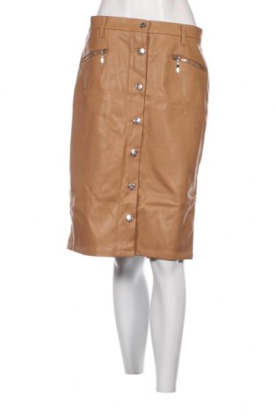 Fustă de piele Bpc Bonprix Collection, Mărime L, Culoare Maro, Preț 66,77 Lei