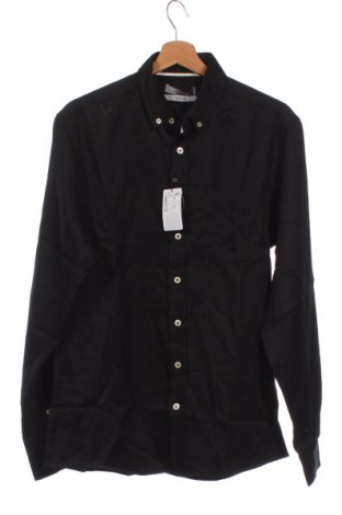 Мъжка риза Defacto, Размер M, Цвят Черен, Цена 46,00 лв.
