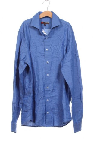 Ανδρικό πουκάμισο Dressmann, Μέγεθος S, Χρώμα Μπλέ, Τιμή 10,40 €