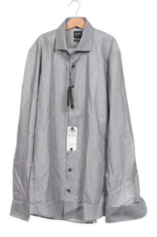Ανδρικό πουκάμισο Olymp, Μέγεθος M, Χρώμα Γκρί, Τιμή 60,31 €