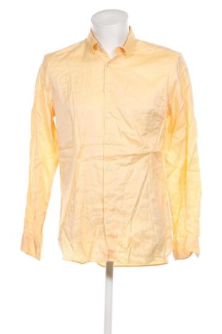 Ανδρικό πουκάμισο Olymp, Μέγεθος L, Χρώμα Κίτρινο, Τιμή 39,20 €
