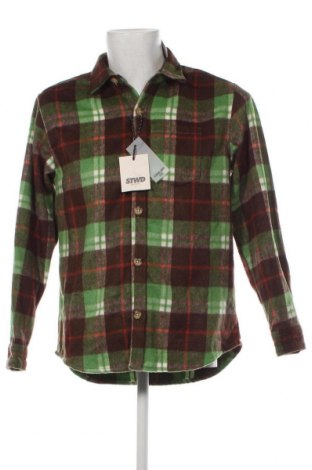 Мъжка риза Pull&Bear, Размер S, Цвят Многоцветен, Цена 46,00 лв.