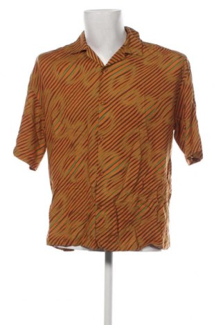 Мъжка риза Pull&Bear, Размер S, Цвят Жълт, Цена 46,00 лв.