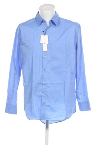 Мъжка риза Zara, Размер L, Цвят Син, Цена 68,00 лв.
