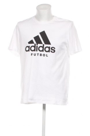 Herren T-Shirt Adidas, Größe M, Farbe Weiß, Preis € 17,42