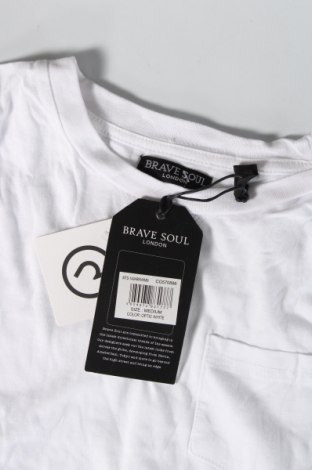 Мъжка тениска Brave Soul, Размер M, Цвят Бял, Цена 29,00 лв.