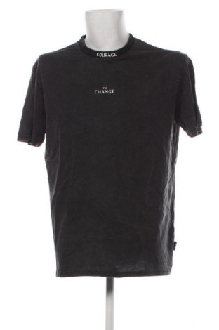 Ανδρικό t-shirt Zign, Μέγεθος L, Χρώμα Γκρί, Τιμή 9,72 €