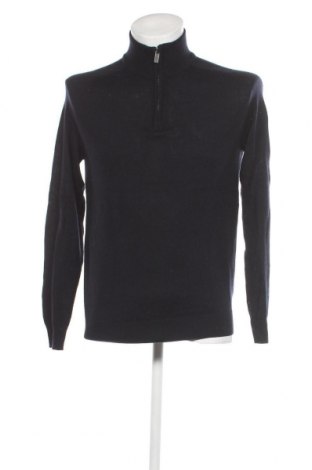 Мъжки пуловер Bruun & Stengade, Размер M, Цвят Син, Цена 132,00 лв.