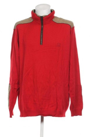 Мъжки пуловер Paul & Shark, Размер 5XL, Цвят Червен, Цена 51,00 лв.