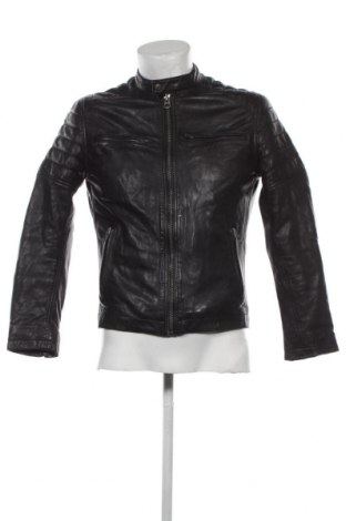 Ανδρικό δερμάτινο μπουφάν Pepe Jeans, Μέγεθος XS, Χρώμα Μαύρο, Τιμή 248,97 €