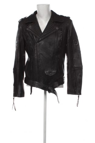 Ανδρικό δερμάτινο μπουφάν Trueprodigy, Μέγεθος XL, Χρώμα Μαύρο, Τιμή 216,78 €