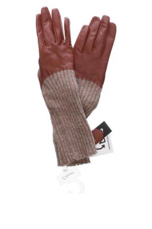 Ръкавици Etam, Цвят Кафяв, Цена 72,00 лв.