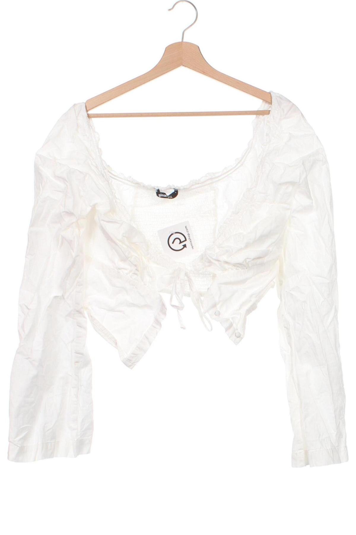 Дамска блуза Gina Tricot, Размер L, Цвят Бял, Цена 40,00 лв.