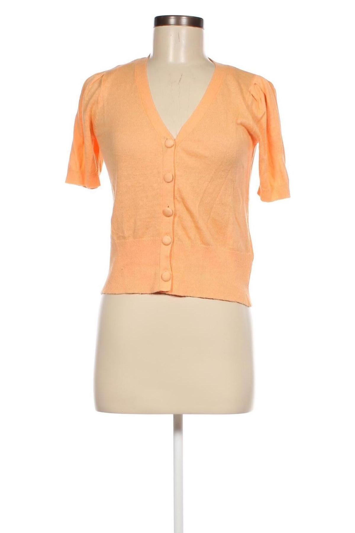 Damen Strickjacke Camaieu, Größe S, Farbe Orange, Preis 6,40 €