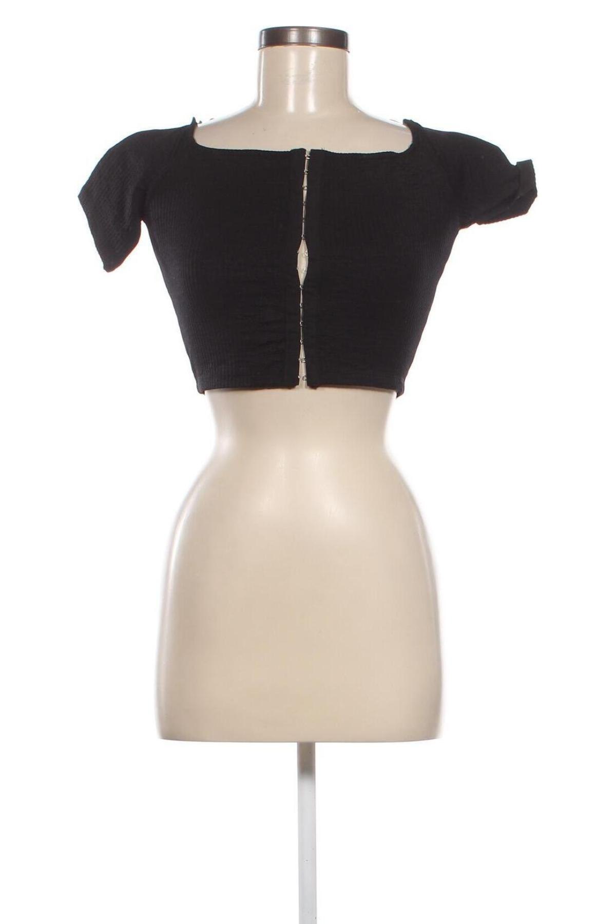 Γυναικείο πουκάμισο Bershka, Μέγεθος M, Χρώμα Μαύρο, Τιμή 3,30 €