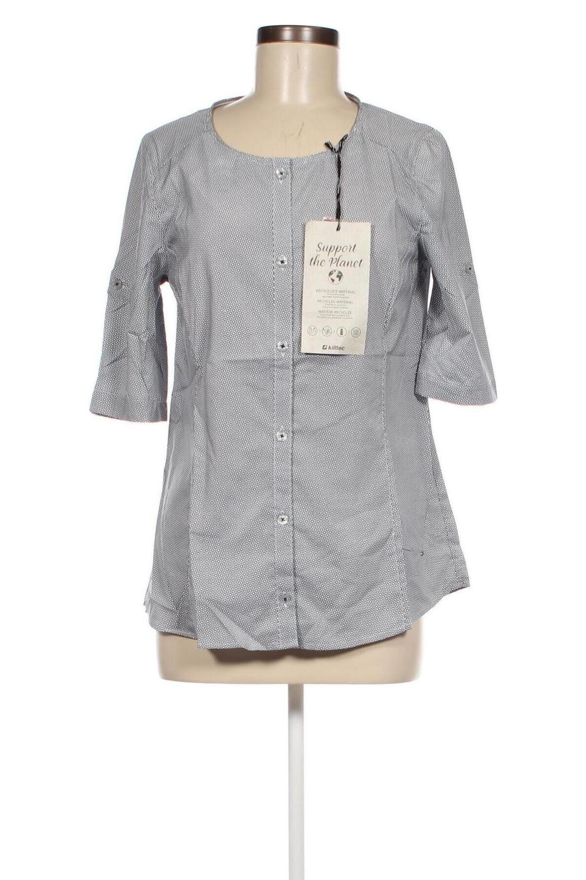 Γυναικείο πουκάμισο Killtec, Μέγεθος M, Χρώμα Γκρί, Τιμή 3,68 €