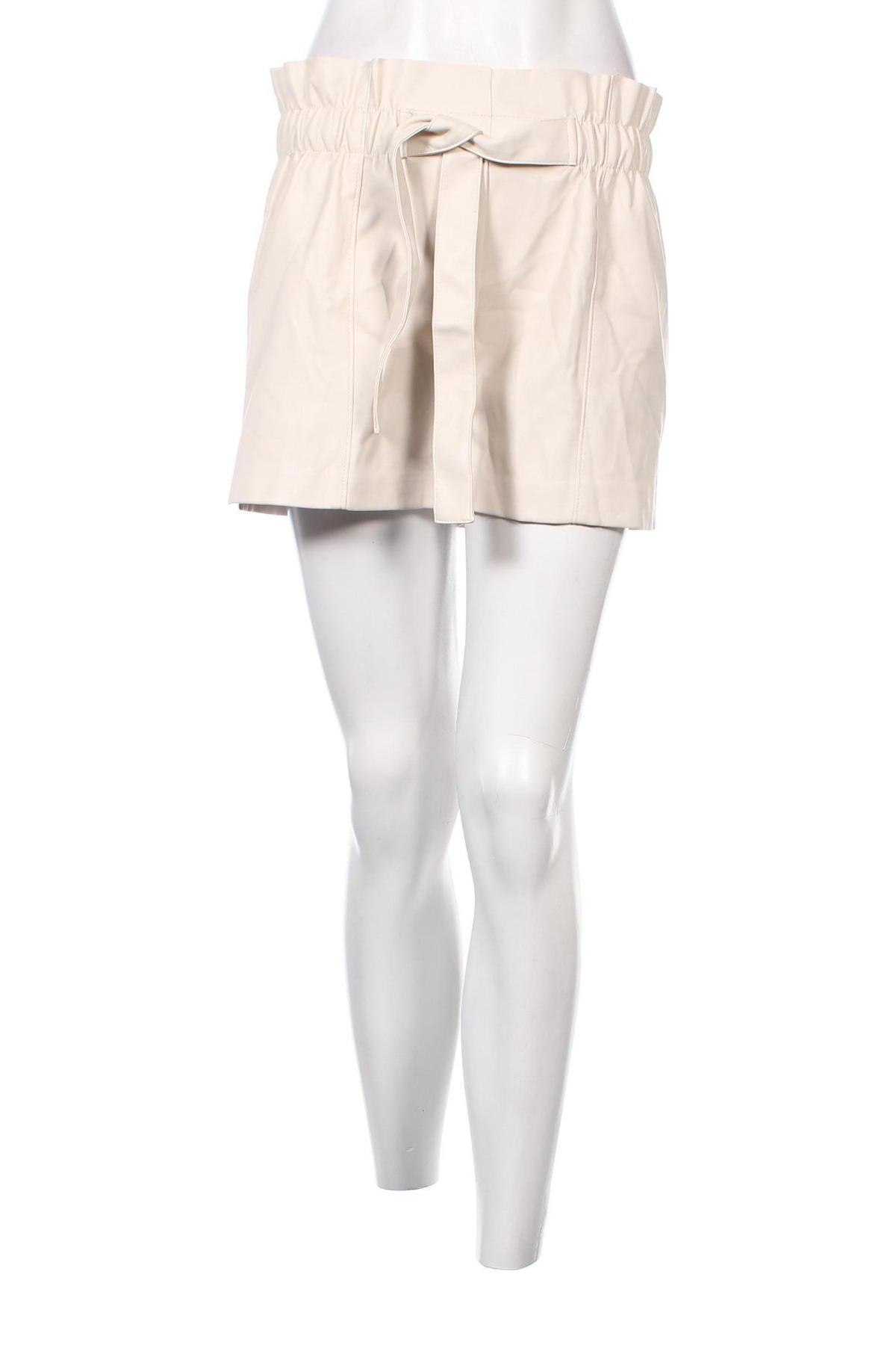 Γυναικείο κοντό δερμάτινο παντελόνι Tally Weijl, Μέγεθος M, Χρώμα  Μπέζ, Τιμή 15,98 €