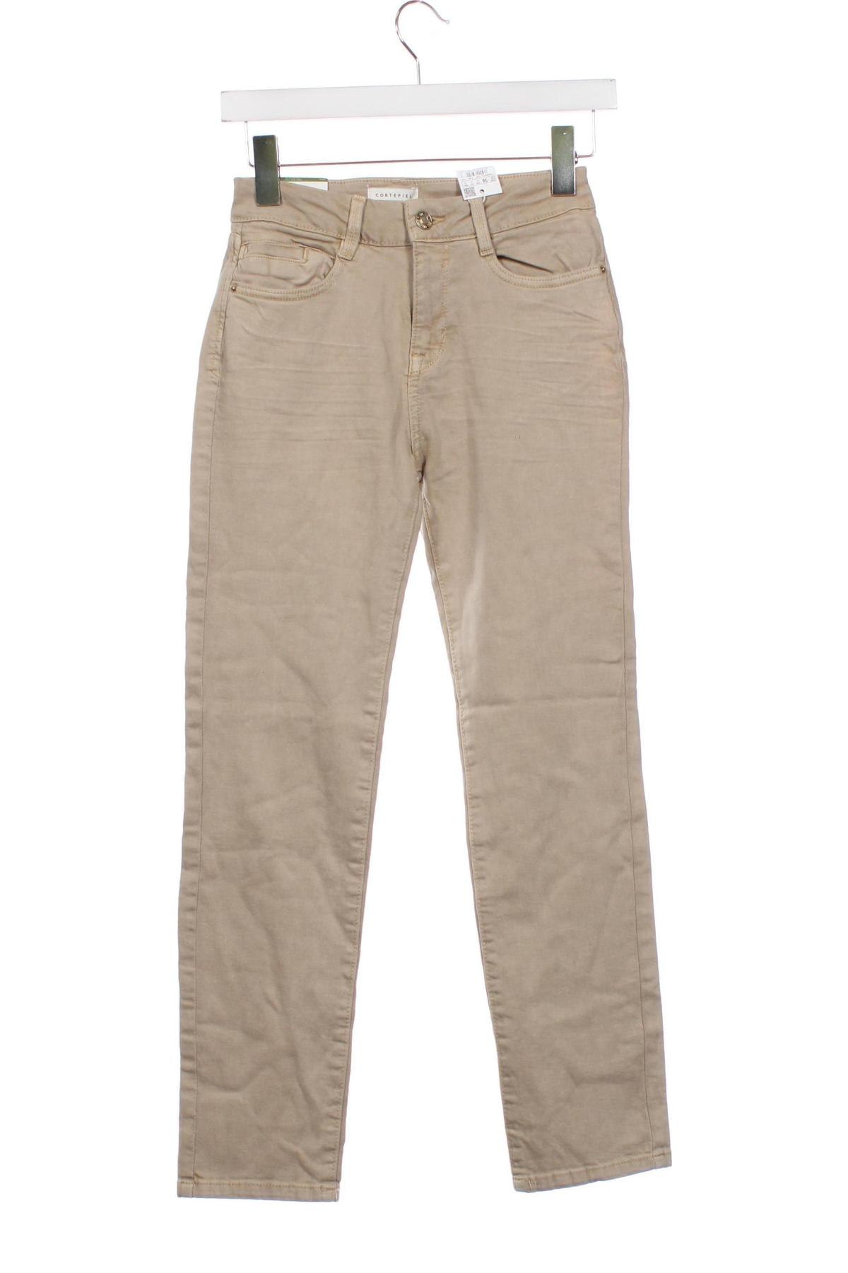 Pantaloni de femei Cortefiel, Mărime S, Culoare Bej, Preț 286,18 Lei