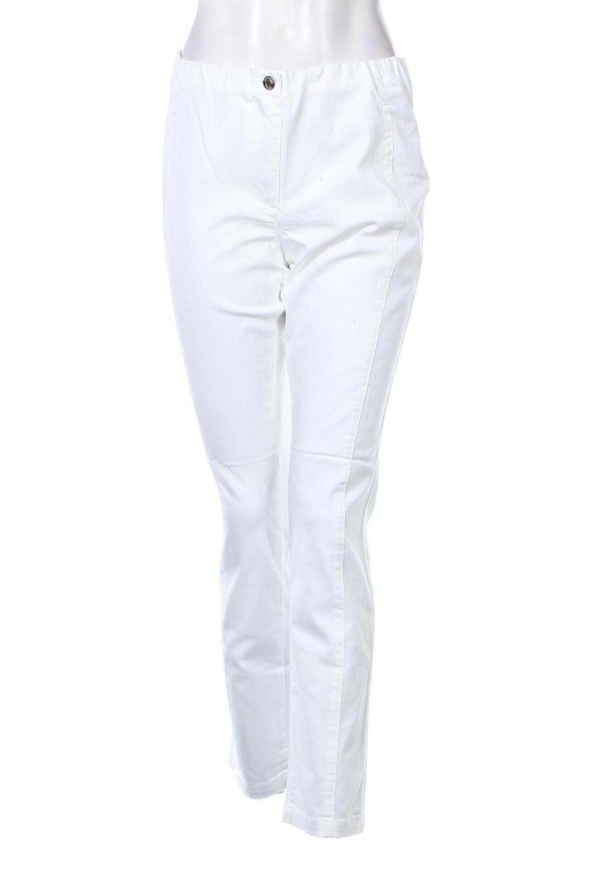 Pantaloni de femei Helena Vera, Mărime M, Culoare Alb, Preț 286,18 Lei