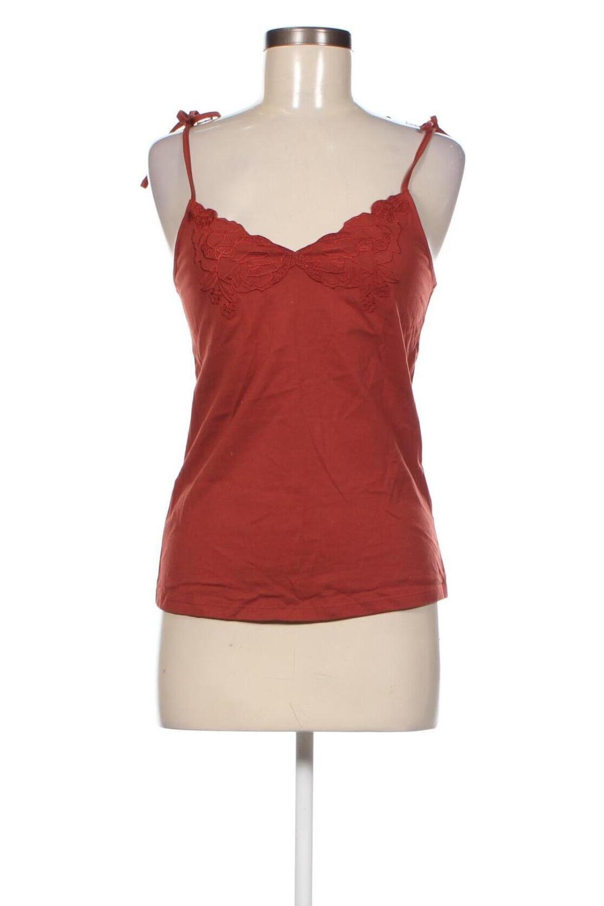 Γυναικείο αμάνικο μπλουζάκι Camaieu, Μέγεθος S, Χρώμα Καφέ, Τιμή 10,82 €