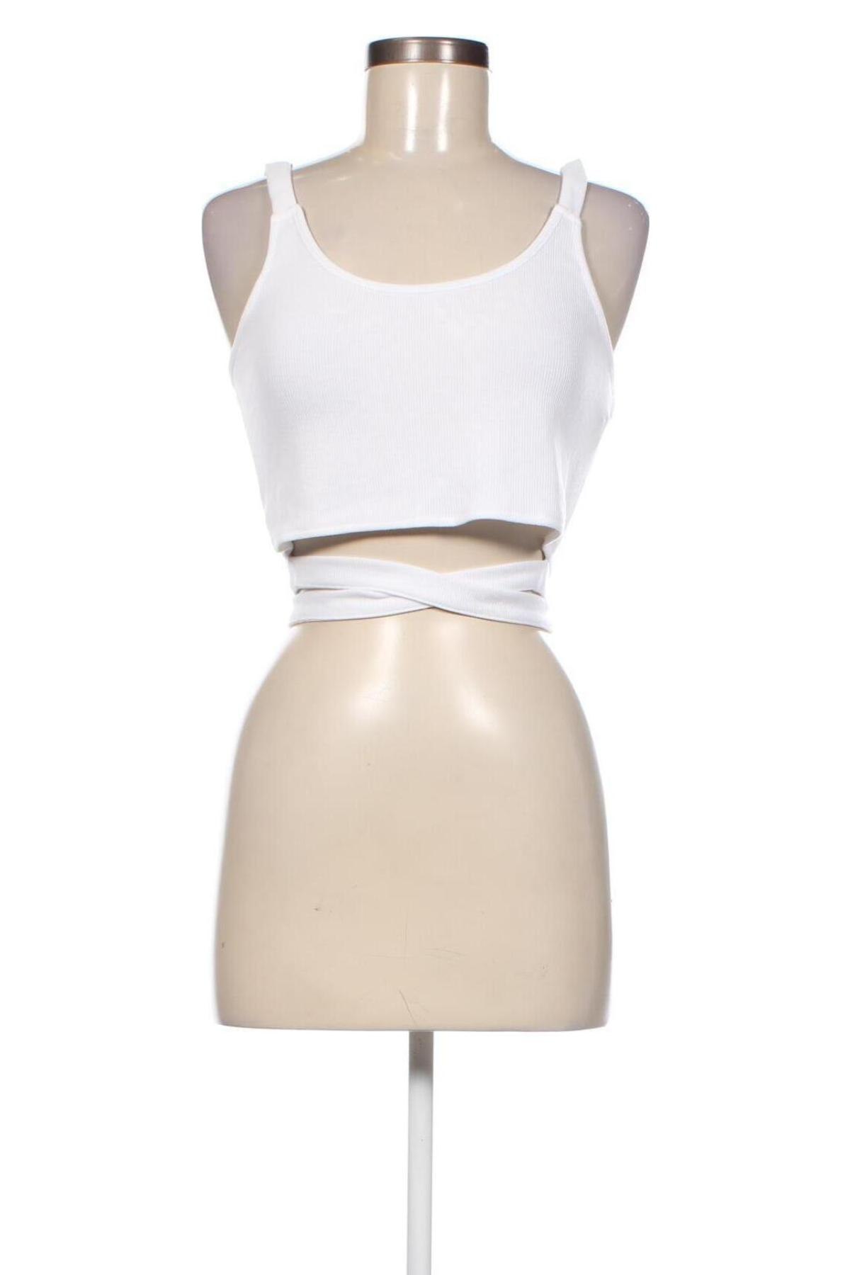 Γυναικείο αμάνικο μπλουζάκι Lefties, Μέγεθος L, Χρώμα Λευκό, Τιμή 3,68 €