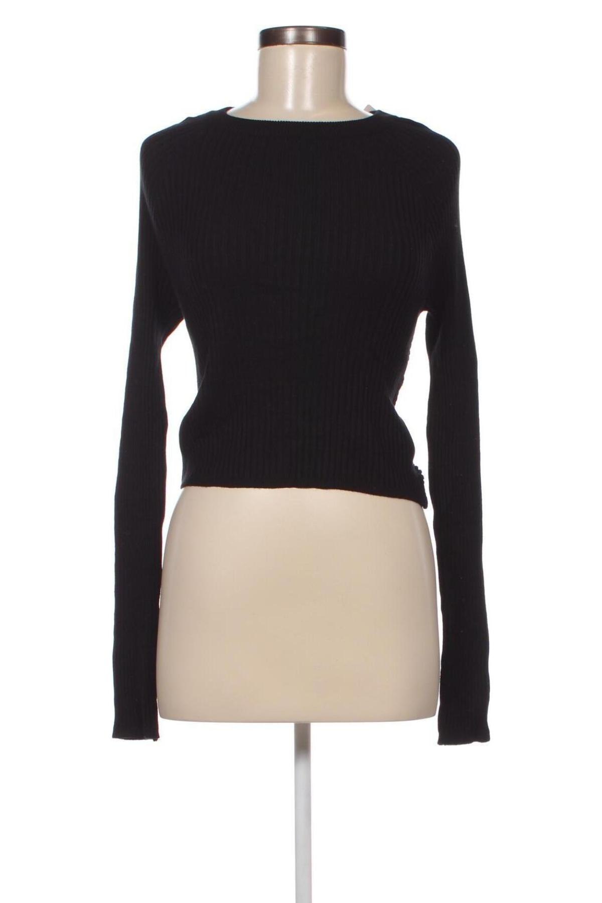 Дамски пуловер Sinsay, Размер L, Цвят Черен, Цена 8,74 лв.