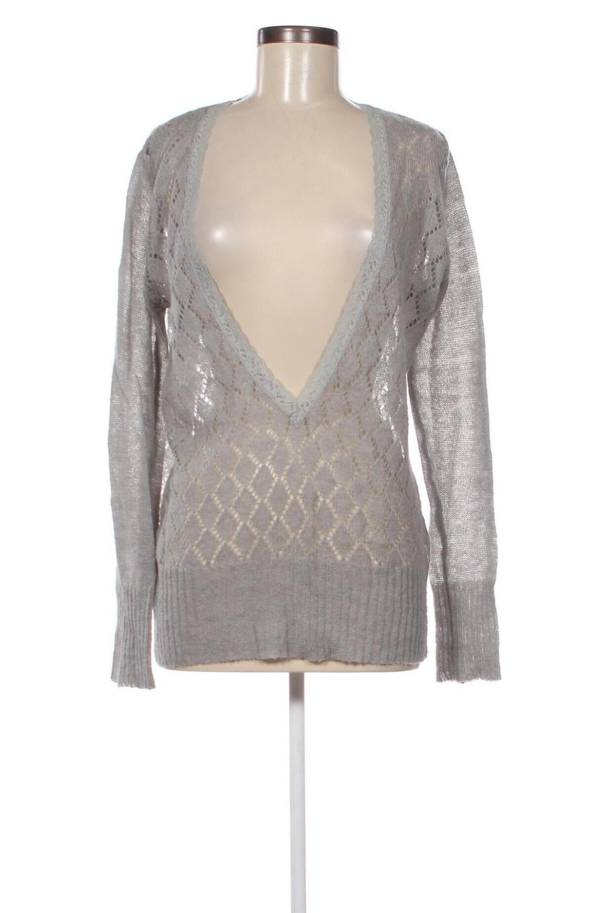 Γυναικείο πουλόβερ Visual, Μέγεθος L, Χρώμα Γκρί, Τιμή 2,69 €