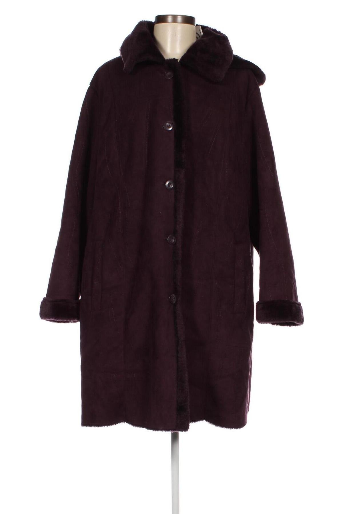 Дамско палто, Размер XXL, Цвят Лилав, Цена 37,45 лв.