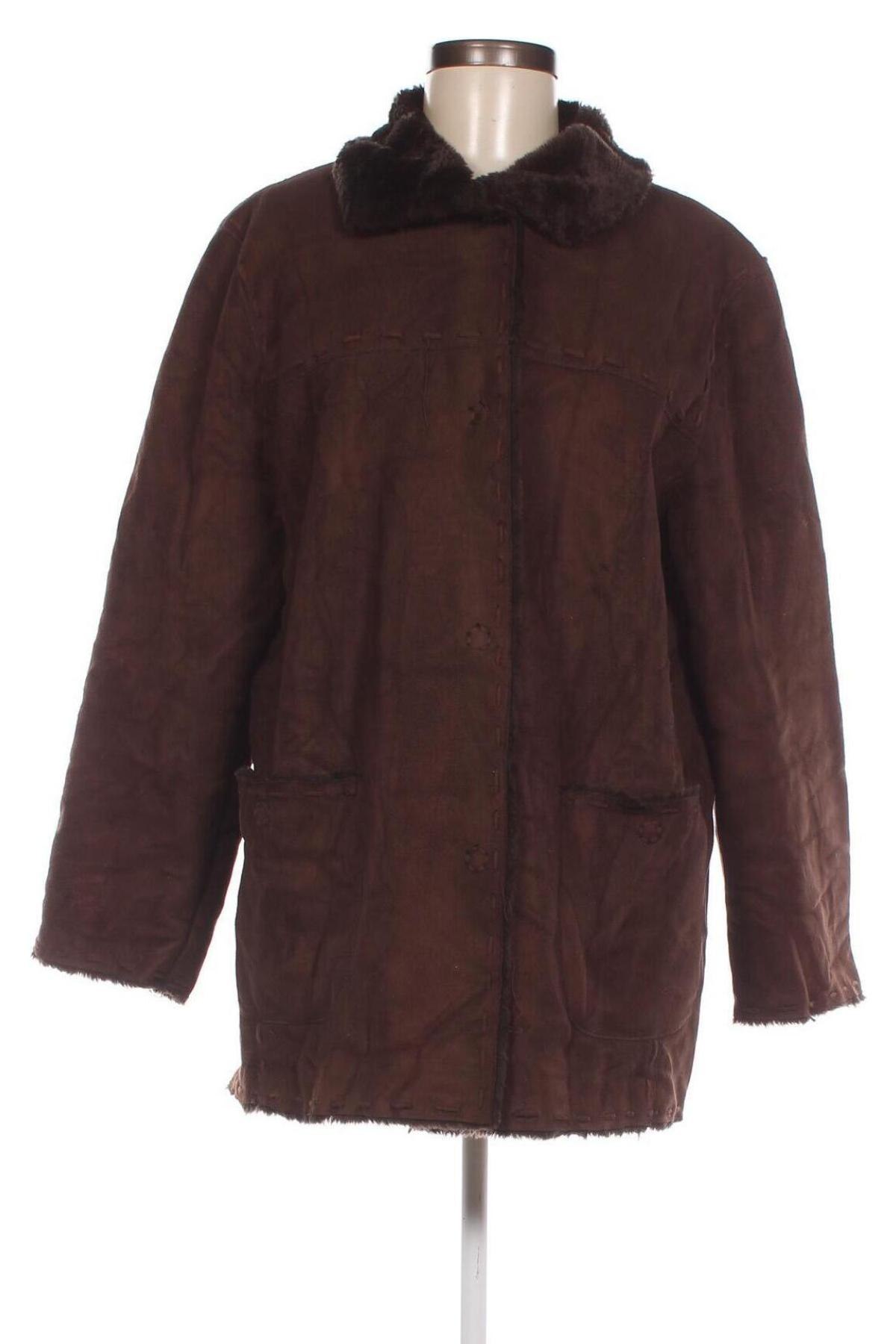 Дамско палто Aust, Размер M, Цвят Кафяв, Цена 11,48 лв.