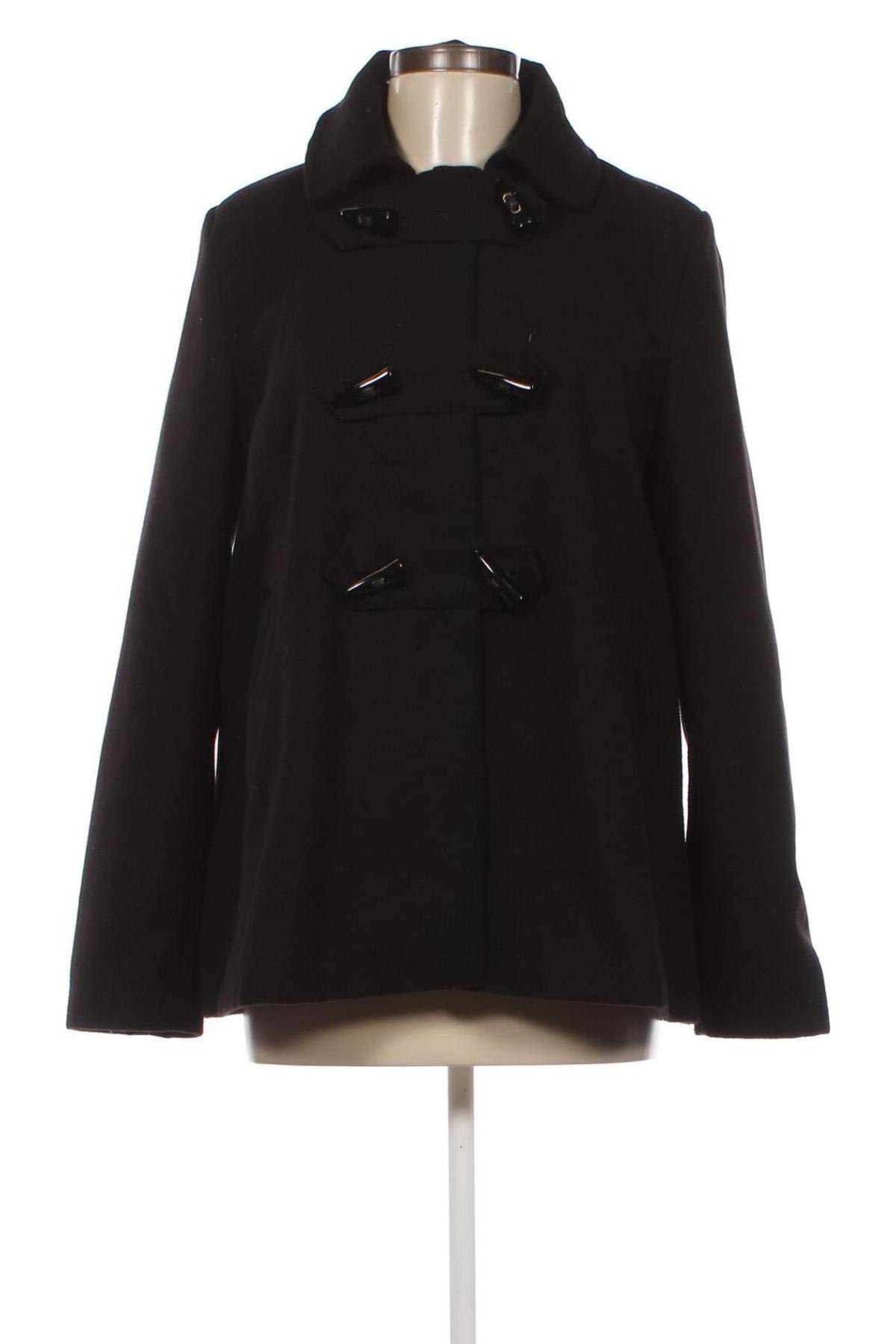 Дамско палто Cache Cache, Размер M, Цвят Черен, Цена 9,63 лв.