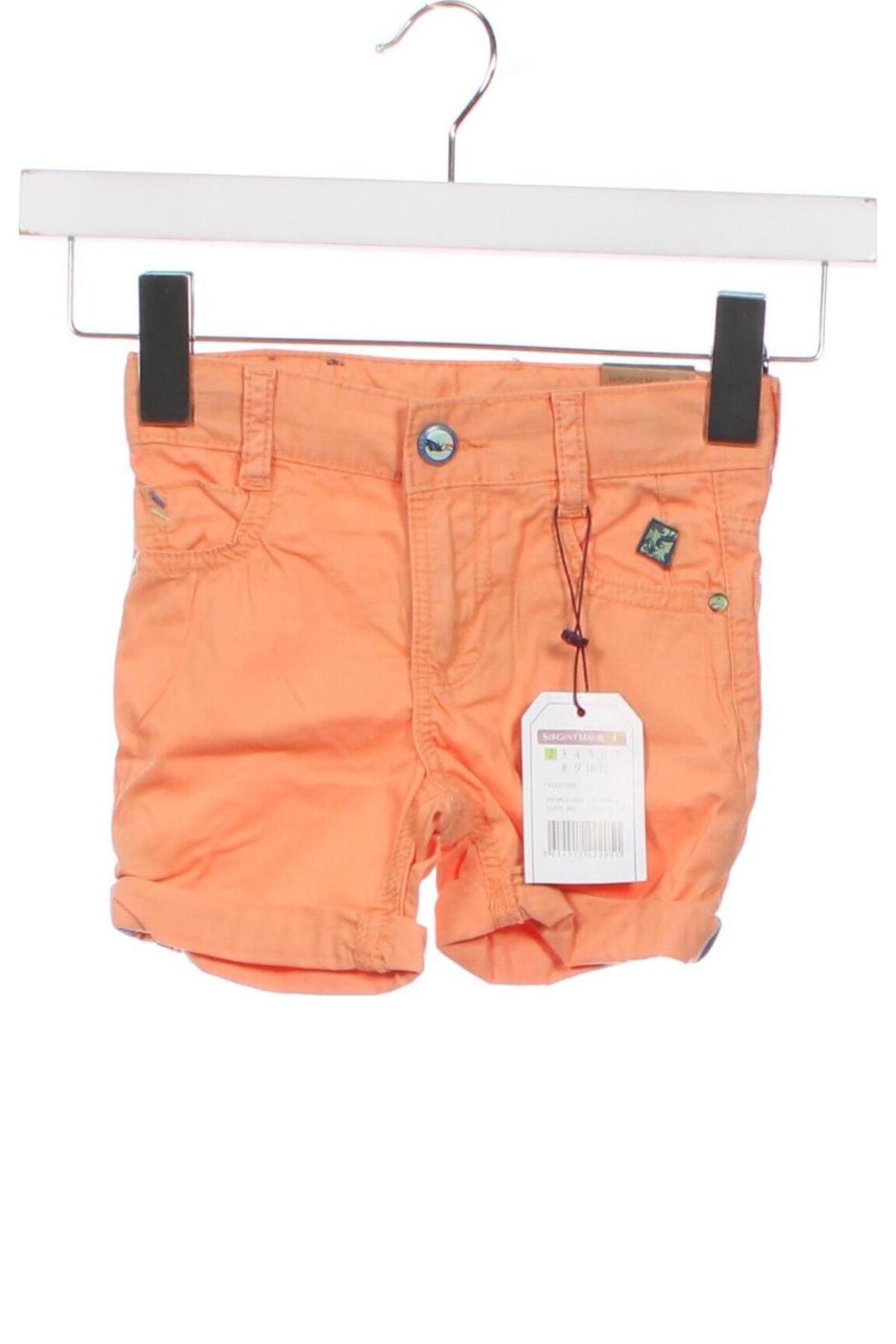 Pantaloni scurți pentru copii Sergent Major, Mărime 18-24m/ 86-98 cm, Culoare Portocaliu, Preț 21,55 Lei