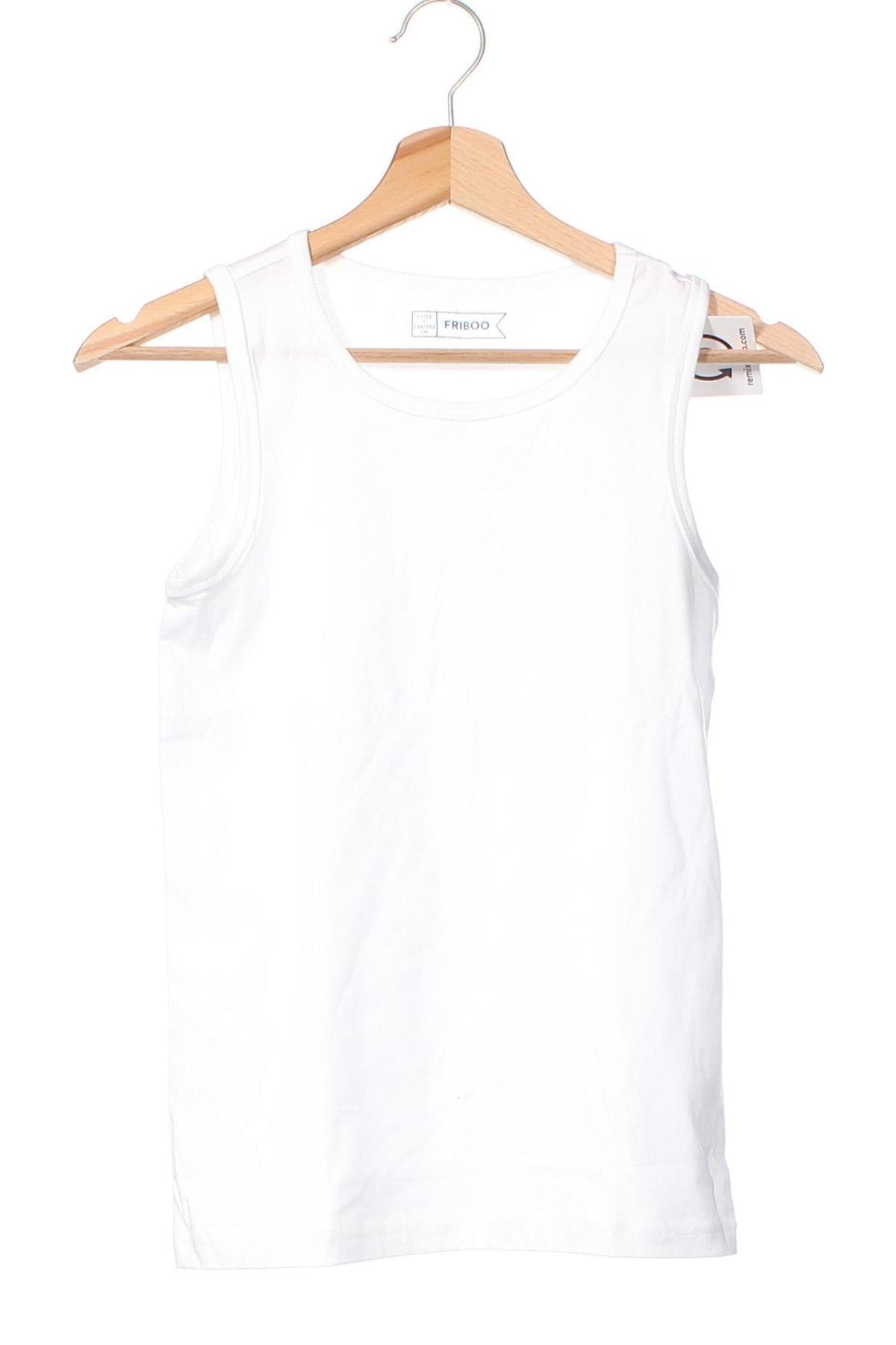 Μπλουζάκι αμάνικο παιδικό Friboo, Μέγεθος 10-11y/ 146-152 εκ., Χρώμα Λευκό, Τιμή 14,95 €
