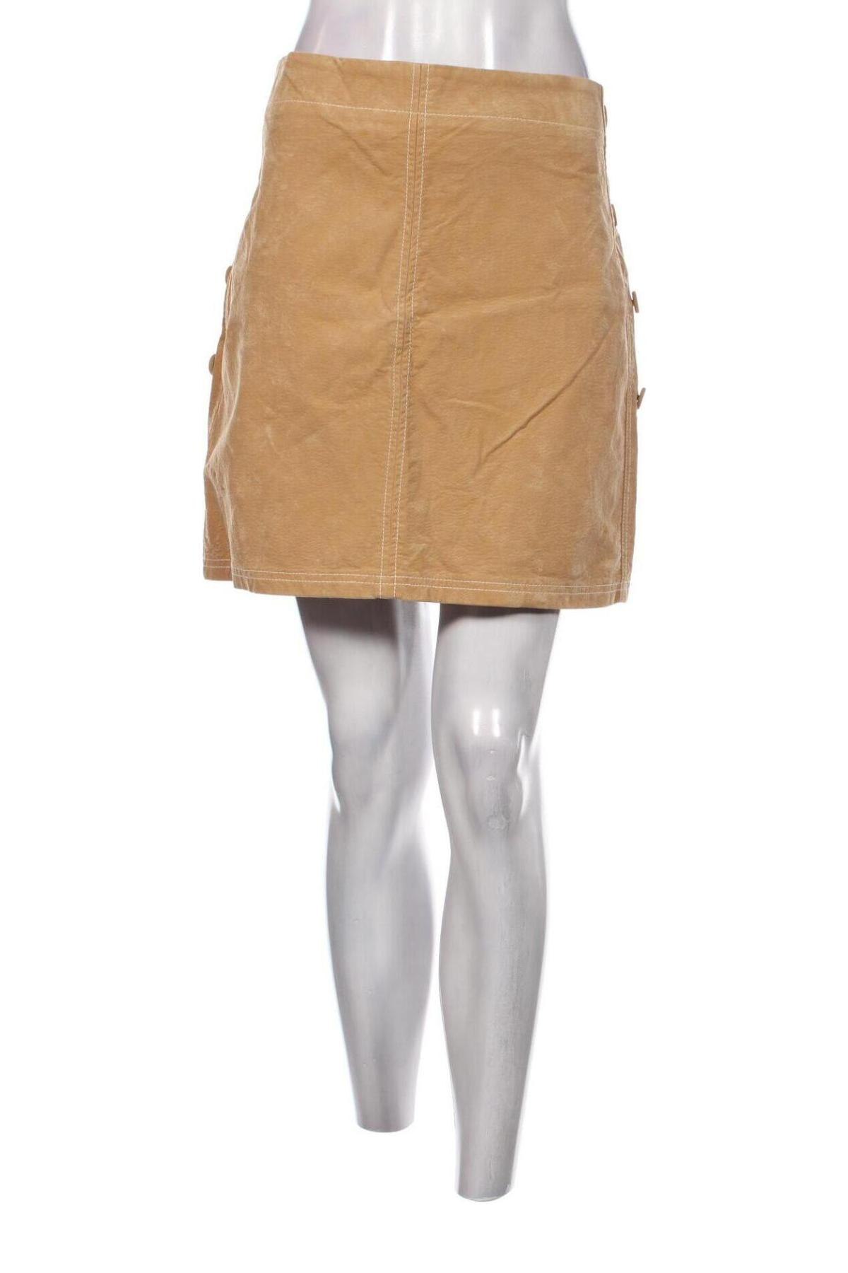 Δερμάτινη φούστα Pimkie, Μέγεθος L, Χρώμα  Μπέζ, Τιμή 1,78 €