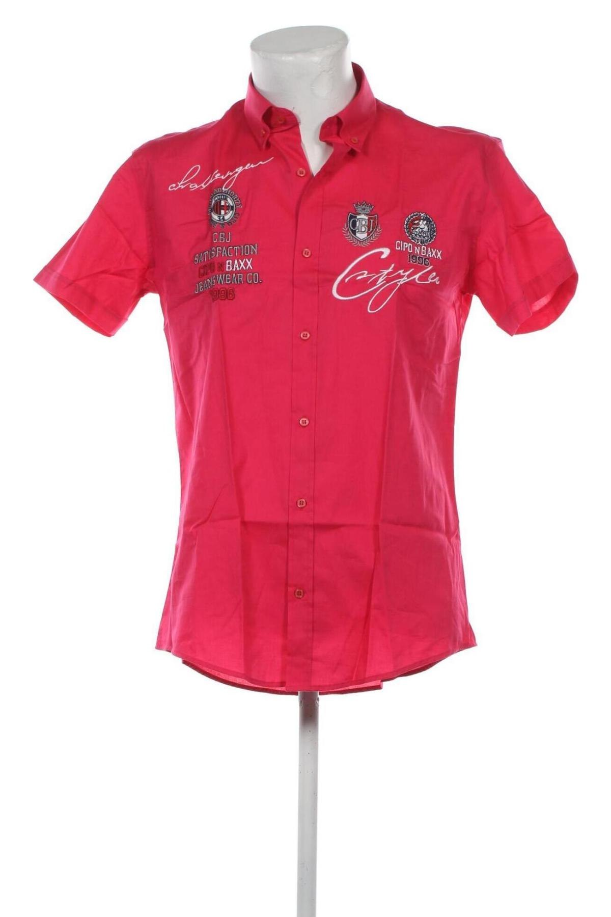 Herrenhemd Cipo & Baxx, Größe M, Farbe Rosa, Preis € 4,73