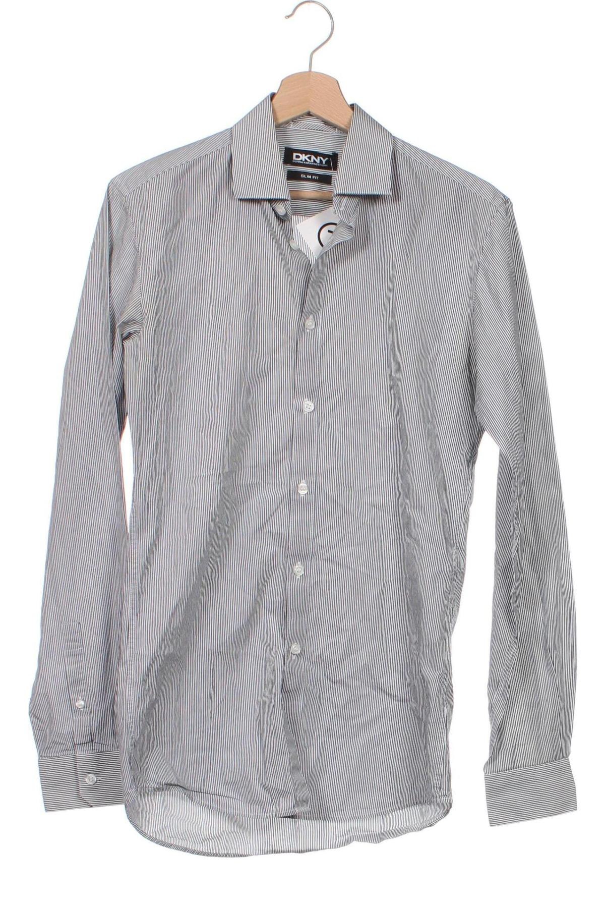 Ανδρικό πουκάμισο DKNY, Μέγεθος S, Χρώμα Γκρί, Τιμή 6,35 €