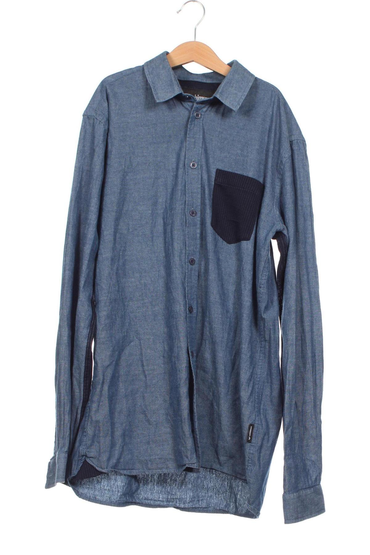 Herrenhemd Minimum, Größe M, Farbe Blau, Preis 3,80 €