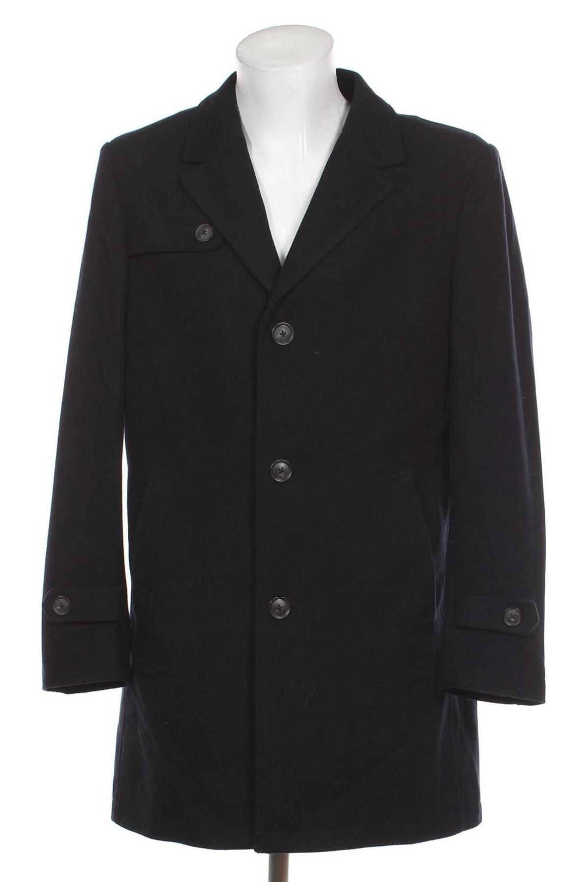 Мъжко палто Tailor & Son, Размер L, Цвят Син, Цена 107,00 лв.