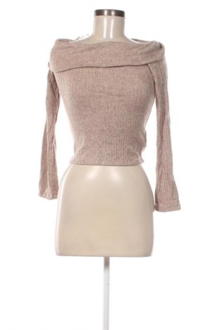 Damen Shirt Stradivarius, Größe S, Farbe Beige, Preis 5,99 €