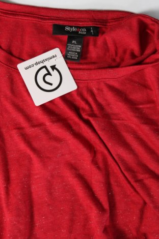 Damen Shirt Style & Co, Größe L, Farbe Rot, Preis € 6,99