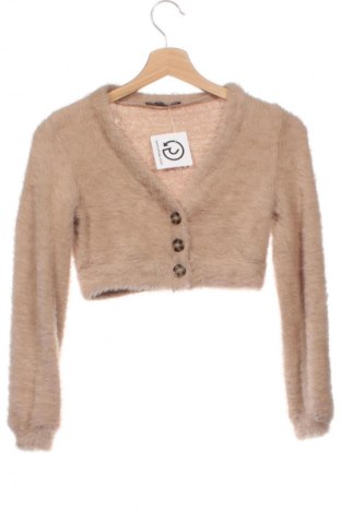 Damen Strickjacke Bershka, Größe XS, Farbe Beige, Preis € 10,99